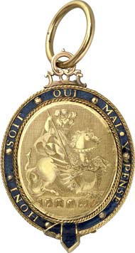 8674: Great Britain. Order of the Garter. Gem of the sash. Estimate: 10,000 euros. Hammer price: 36,000 euros.