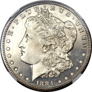 5778: 1884-CC Morgan Dollar, PR66 Cameo. Realized: $176,250.