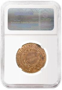 1792 Judd-4 Pattern Birch Cent graded NGC MS 65 RB. Realized price: $2,585,000.