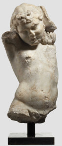 A Roman marble sculpture of a boy, first - second century. Hammer Price: 20,000 Euros.