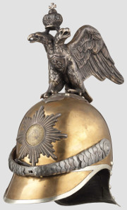 Russian helmet for the Life Guard Cuirassier Regiment, 1910. Hammer Price: 18,500 Euros.