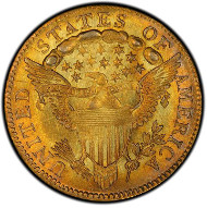1119: 1798 Capped Bust Right Quarter Eagle. Bass Dannreuther-1. Rarity-5+. Close Date, Four Berries. Mint State-65 (PCGS). Estimate: $200,000-$325,000. Price Realized: $763,750.