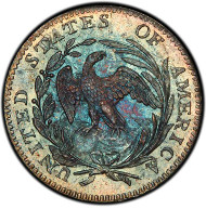 1005: 1796 Draped Bust Half Dime. Logan McCloskey-1. Rarity-3. LIKERTY. Mint State-67+ (PCGS). Estimate: $225,000-$400,000. Price Realized: $411,250.