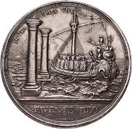 Lot 139: 100th anniversary of the VOC (Dutch East Indian Company). By R. Arondeaux. V.Loon. 304. KPK 1998. About EF. Very Rare. 5000,- euros.