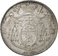 Lot 5727: SALZBURG. Hieronymus of Colloredo, 1772-1803. 1790 löwenthaler. Ex Leu Auction 75 (1999), 1100. Extremely rare. Nearly FDC. Estimate: 75,000,- euros. Hammer price: 85,000,- euros.