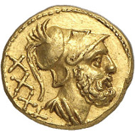 Lot 351: ROMAN REPUBLIC. Anonymous. 40 asses, 211-207, Rome. Extremely rare. Extremely fine. Estimate: 25,000,- euros. Hammer price: 55,000,- euros.