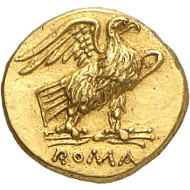 Lot 351: ROMAN REPUBLIC. Anonymous. 40 asses, 211-207, Rome. Extremely rare. Extremely fine. Estimate: 25,000,- euros. Hammer price: 55,000,- euros.