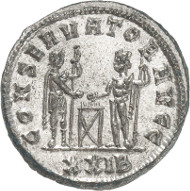 Lot 2554: ROMAN EMPIRE. Diocletian, 284-305. Antoninianus, 289-290, Siscia. Well preserved sweating. Extremely fine. Estimate: 100,- euros. Hammer price: 1,800,- euros.