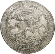 Lot 73: BRUNSWICK-WOLFENBÜTTEL. August the Younger, 1635-1666. Löser of 10 reichsthaler 1638, Zellerfeld. Very rare. Extremely fine. Estimate: 40,000,- GBP. Hammer price: 220,000.- GBP.