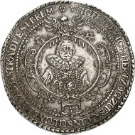 Lot 130: BRUNSWICK-LÜNEBURG-CELLE. Frederick, 1636-1648. Löser of 10 reichsthaler 1639, Clausthal. Unique. Extremely fine. Estimate: 60,000,- GBP. Hammer price: 130,000,- GBP.
