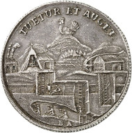 Lot 349: HENNEBERG. Reichsthaler 1698, Ilmenau. Made of metal mined from the mines at Ilmenau. Nearly extremely fine. Estimate: 600,- GBP. Hammer price: 900,- GBP.