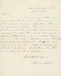 Letter of June 20, 1856.