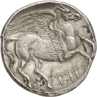 Lot 135: SICULOPUNIANS (Sicily). 5 shekels (decadrachm), around 264. Very rare. Extremely fine. Estimate: 75,000,- euros. Hammer price: 85,000.- euros.