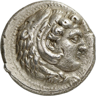 Lot 163: ALEXANDER III, 336-323 (Macedonia). Decadrachm, 325/3 Babylon. Extremely rare. Very fine. Estimate: 25,000,- euros. Hammer price: 54,000,- euros.