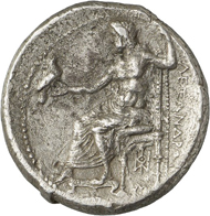 Lot 163: ALEXANDER III, 336-323 (Macedonia). Decadrachm, 325/3 Babylon. Extremely rare. Very fine. Estimate: 25,000,- euros. Hammer price: 54,000,- euros.