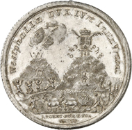 Lot 2823: COLOGNE (pre-1871 Germany). Clemens August of Bavaria, 1723-1761. Mining taler 1759, Bonn or Coblence. Minted from Westphalian fine silver on the reopening of the mines and the resumption of mining at Ramsbeck. Very rare. Extremely fine. Estimate: 15,000,- euros. Hammer price: 18,500,- euros.
