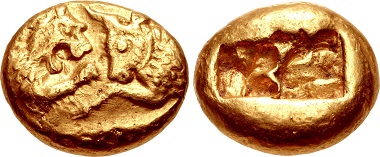 Croesus. Stater, heavy series. Prototype. From CNG sale, Triton XVIII (2015), 656.