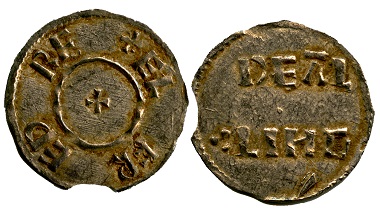 'Two Line' type penny of Alfred from the hoard; issued by the moneyer 'Dealing', probably minted in London. © Portable Antiquities Scheme.