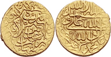 Safavids. Abbas, 1578-1629. Mithqal, Isfahan. From Peus sale 400 (2010), No. 779.