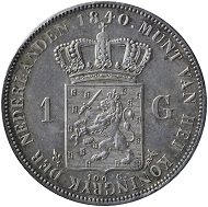 The one guilder 1840, William II - one of the most expensive coins of the Dutch Kingdom. Photo: İNNC.