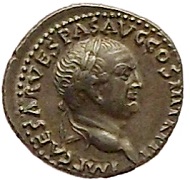 Vespasian. Ephesus, AD 71. Denarius. 6,000 Euro.