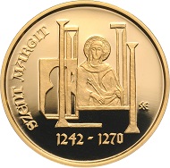 Hungary / 50,000 HUF / Au 986 / 6.982 g / 22.0 mm / Design: Enikö Szöllössy / Mintage: 2,000.