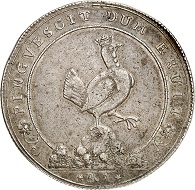 Lot 3136: Henneberg. Joint coinage with Saxony, 1692-1702. Taler 1694. Yield of the Ilmenau Mines. Tiny solder mark. Very fine. Estimate: 400,- euros. Hammer price: 1,200,- euros.