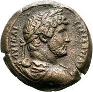 Lot 4619: Alexandria. Hadrian, 117-138. Diobol, 135/6. 3rd known specimen. Estimate: 80,- euros. Hammer price: 550,- euros.