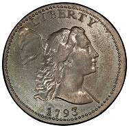 USA. Liberty Cap Cent 1793. Sheldon-13. Liberty Cap. Rarity-4-. About Uncirculated-58 (PCGS). Realized: 940,000 USD.