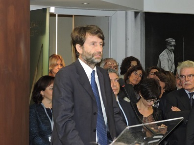 The Minister of Cultural Heritage and Activities and Tourism, Dario Franceschini, held a speech at the official inauguration. Photo: Roberto Ganganelli.