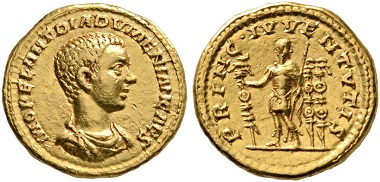 237 - Diadumenian as Caesar. Aureus. FORGERY!!!