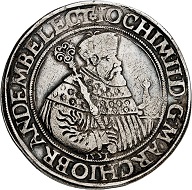Lot 307: Brandenburg-Prussia. Joachim II, 1535-1571. Reichsguldiner 1551, Berlin. From the Henckel Collection, A. Weyl sale, Berlin 1876, No. 367. Extremely rare. Very fine. Estimate: 25,000 euros.