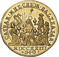 Lot 3681: Cologne. Joseph Klemens of Bavaria, 1714-1723. Ducat 1723, Bonn. Extremely rare. Extremely fine to FDC. Estimate: 25,000 euros.