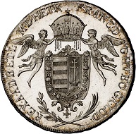293 / Lot 1653: Francis II, 1792-1804. Konventionstaler 1792, Vienna. Königstaler for Hungary. Very rare. First strike. Almost FDC. Estimate: 7,500,- euros. Hammer price: 24,000,- euros.