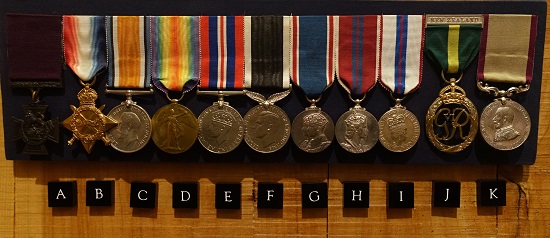 Order of Corporal Cyril Bassett, the first cititzen of New Zealand ever to be awarded a Victoria Cross for bravery at Gallipoli. Cyril Bassett was fortunate enough to die only with 91 years of age, at home in his bed. Photo: UK.