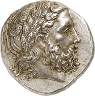 Lot 186: Philip II, King of Macedonia. Tetradrachm, 359-355, Pella. From NFA (1985), No. 68. Extremely fine. Estimate: 5,000,- euros.