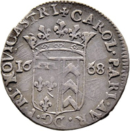 Lot 5641: Neuchâtel; Karl-Paris v. Orléans-Longueville. 10 Kreuzer 1668. Very fine. Estimate: 6’000 CHF.