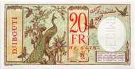Lot 7163: French Territories/Somaliland. 20 Francs o. J. Specimen. Extremely rare and very attractive. Estimate: 1’000 CHF.