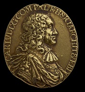 Medal awarded to Elias Ashmole, 1671. © Ashmolean Museum, University of Oxford.
