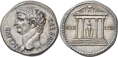 Lot 173: Claudius, 41-54. Cistophorus, 41-42 (?), Ephesus. From the Yves Gunzenreiner Collection. Virtually as struck. Estimate: 20,000 CHF. Hammer price: 40,000 CHF.