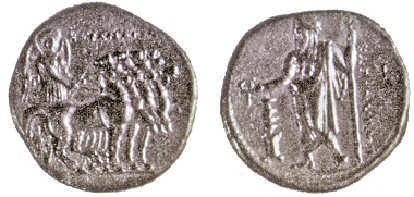 Particular of the plate with the Cyrenaican stater.