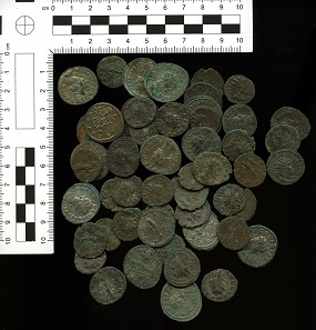 Piddletrenthide hoard coin sample.