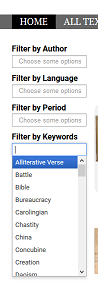 Search in individual categories.
