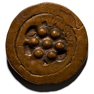 Bouche-évier (Sink Stopper), Marcel Duchamp, bronze cast of lead original, 1967. © 2017 Artists Rights Society (ARS), New York / ADAGP, Paris / Estate of Marcel Duchamp.