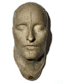 Napoleon death mask, made by Francois Carlo Antommarchi, 183.