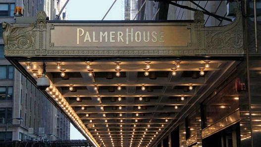 The Palmer House entrance.