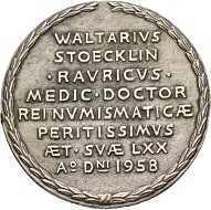 Walter Mirko Stoecklin was the last coin collector in Stoecklin family. His death in 1981 put an end to the collection.