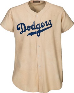 1947 Jackie Robinson Game Worn Brooklyn Dodgers Rookie “Color Barrier” Jersey. Sold online for USD 2 million.