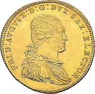 Electorate Saxonia. Friedrich August III (I), 1763-1827, 1806 King 10 taler 1791 IEC, Dresden. Very rare. Extremely fine.