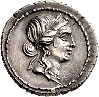 C. Julius Caesar, Denarius 48/47 B.C. Delicate toning, from new dies. Small edge chip, extremely fine. Ex Prof. Dr. Hildebrecht Hommel Collection.